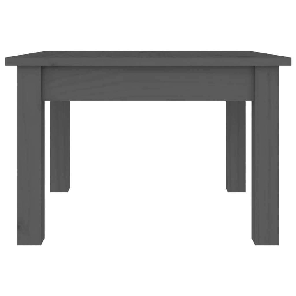 Couchtisch Grau 45x45x30 cm Massivholz Kiefer