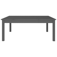 Thumbnail for Couchtisch Grau 100x100x40 cm Massivholz Kiefer