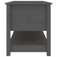 Thumbnail for Couchtisch Grau 102x49x55 cm Massivholz Kiefer
