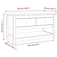Thumbnail for Couchtisch Honigbraun 102x49x55 cm Massivholz Kiefer
