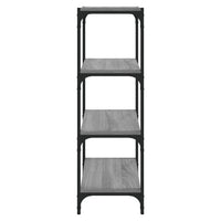 Thumbnail for Bücherregal Grau Sonoma 40x33x100 cm Holzwerkstoff und Stahl