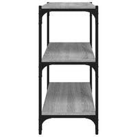 Thumbnail for Bücherregal Grau Sonoma 60x33x70,5 cm Holzwerkstoff und Stahl