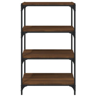 Thumbnail for Bücherregal Braun Eichen-Optik 60x33x100 cm Holzwerkstoff Stahl