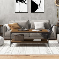 Thumbnail for Couchtisch Braun Eichen-Optik 100x50x40 cm Holzwerkstoff