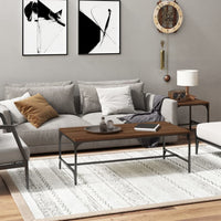 Thumbnail for Couchtisch Braun Eichen-Optik 80x50x35 cm Holzwerkstoff