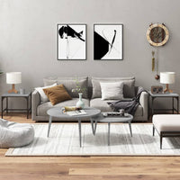 Thumbnail for Beistelltische 2 Stk. Grau Sonoma 40x40x35 cm Holzwerkstoff