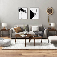 Thumbnail for Beistelltische 2 Stk. Braun Eiche 40x40x35 cm Holzwerkstoff