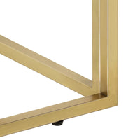 Thumbnail for Couchtisch Golden Edelstahl und Massivholz