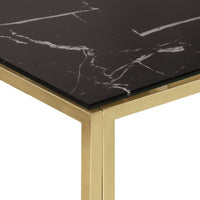 Thumbnail for Couchtisch Golden Edelstahl und Hartglas