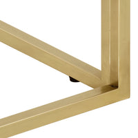 Thumbnail for Couchtisch Golden Edelstahl und Hartglas