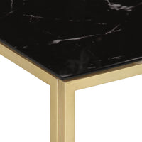 Thumbnail for Couchtisch Golden Edelstahl und Hartglas