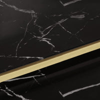 Thumbnail for Couchtisch Golden Edelstahl und Hartglas
