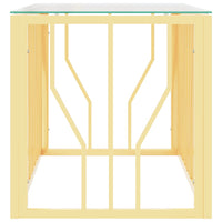 Thumbnail for Couchtisch 110x45x45 cm Edelstahl und Glas