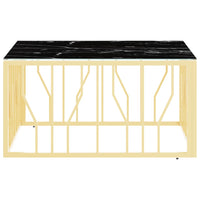 Thumbnail for Couchtisch Golden 80x80x40 cm Edelstahl und Glas