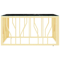 Thumbnail for Couchtisch Golden 80x80x40 cm Edelstahl und Glas