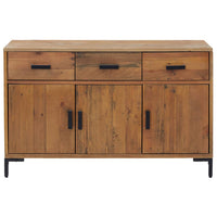 Thumbnail for Sideboard Braun 110x35x70 cm Massivholz Kiefer