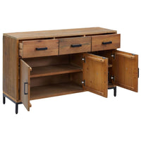 Thumbnail for Sideboard Braun 110x35x70 cm Massivholz Kiefer