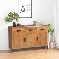 Thumbnail for Sideboard Braun 110x35x70 cm Massivholz Kiefer