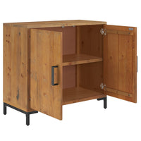 Thumbnail for Sideboard Braun 75x35x70 cm Massivholz Kiefer