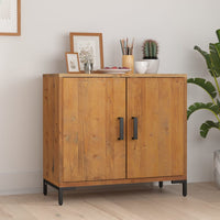 Thumbnail for Sideboard Braun 75x35x70 cm Massivholz Kiefer
