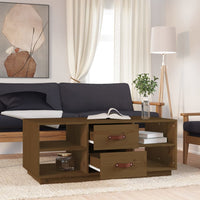 Thumbnail for Couchtisch Honigbraun 100x50x41 cm Massivholz Kiefer