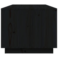 Thumbnail for Couchtisch Schwarz 100x50x41 cm Massivholz Kiefer