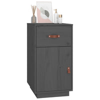 Thumbnail for Schreibtisch-Schrank Grau 40x50x75 cm Massivholz Kiefer