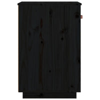 Thumbnail for Schreibtisch-Schrank Schwarz 40x50x75 cm Massivholz Kiefer