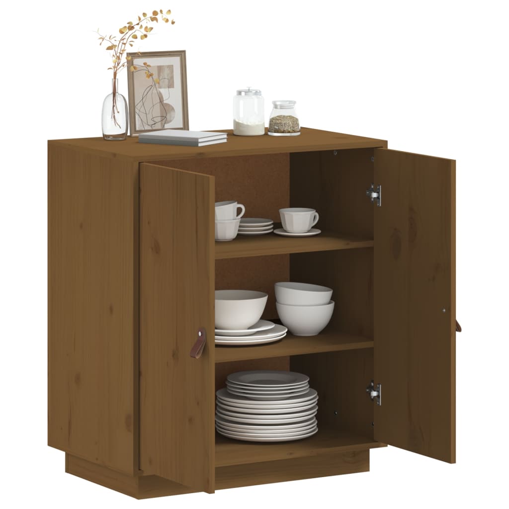 Sideboard Honigbraun 65,5x40x75 cm Massivholz Kiefer