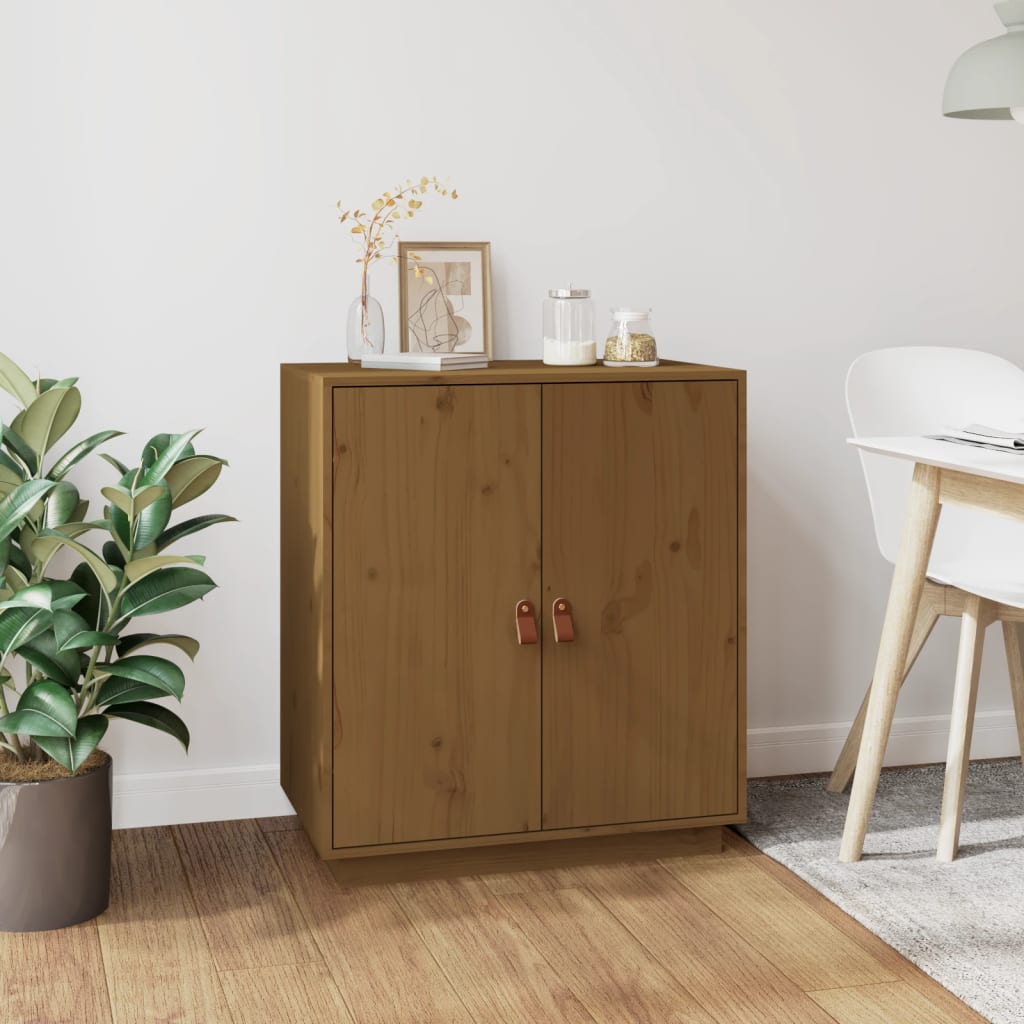 Sideboard Honigbraun 65,5x40x75 cm Massivholz Kiefer