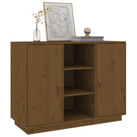 Thumbnail for Sideboard Honigbraun 100x40x75 cm Massivholz Kiefer