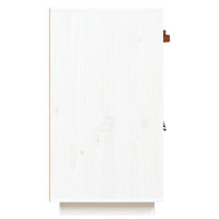 Thumbnail for Sideboard Weiß 98,5x40x75 cm Massivholz Kiefer