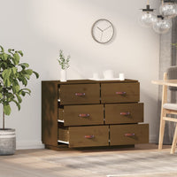 Thumbnail for Sideboard Honigbraun 100x40x75 cm Massivholz Kiefer