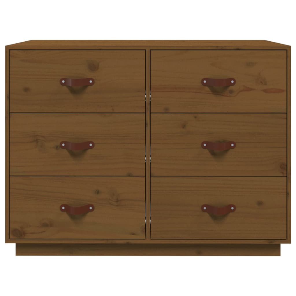 Sideboard Honigbraun 100x40x75 cm Massivholz Kiefer