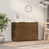 Thumbnail for Sideboard Honigbraun 100x40x75 cm Massivholz Kiefer