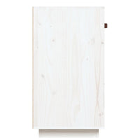 Thumbnail for Sideboard Weiß 100x40x75 cm Massivholz Kiefer