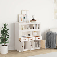 Thumbnail for Highboard Weiß 100x40x108,5 cm Massivholz Kiefer
