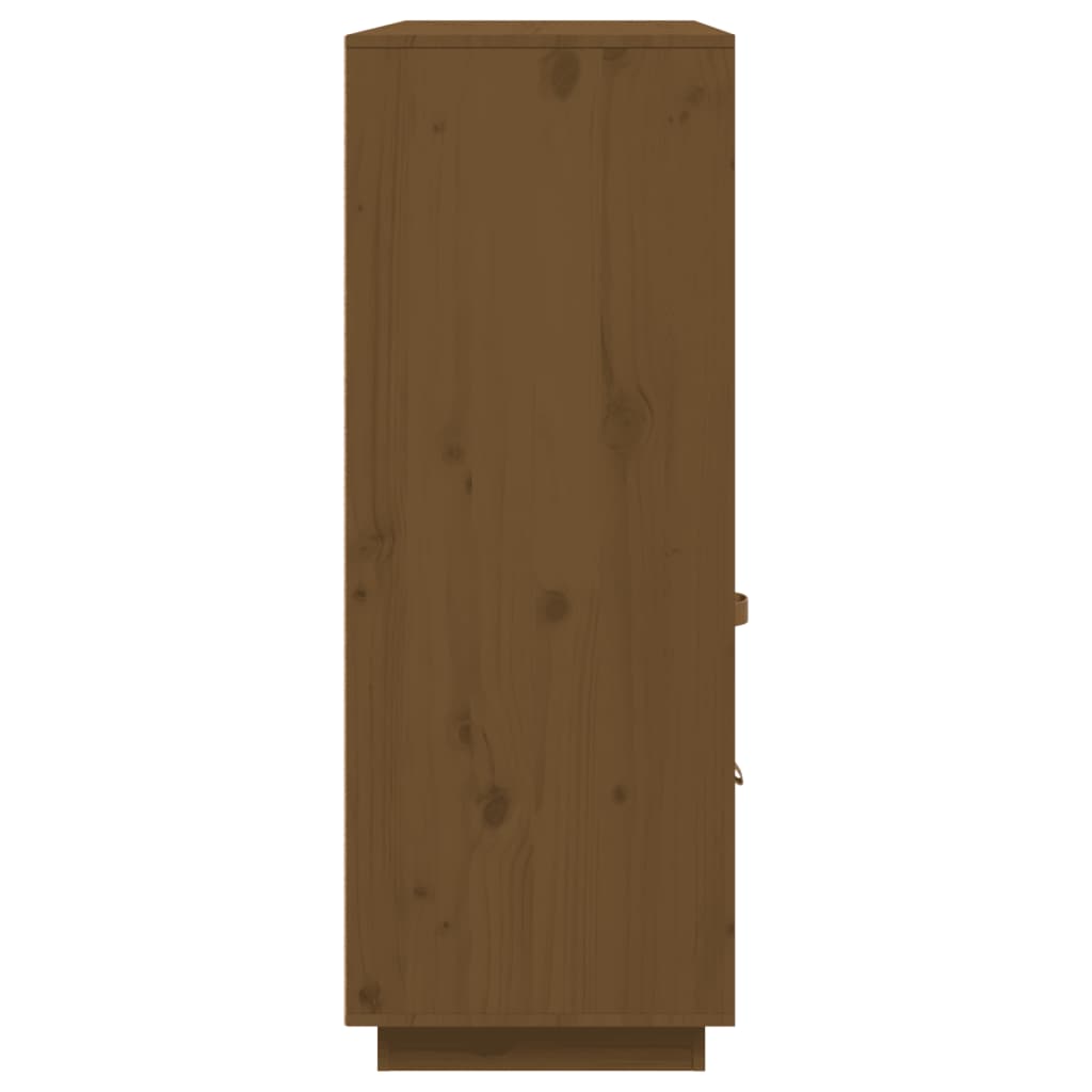Highboard Honigbraun 100x40x108,5 cm Massivholz Kiefer