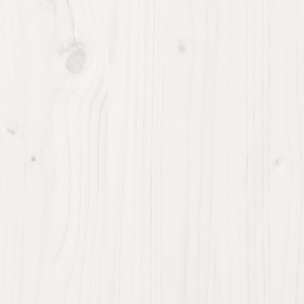 Highboard Weiß 67x40x108,5 cm Massivholz Kiefer