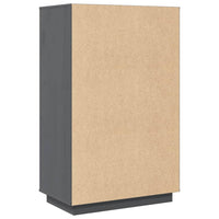 Thumbnail for Highboard Grau 67x40x108,5 cm Massivholz Kiefer