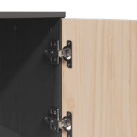 Thumbnail for Highboard Grau 67x40x108,5 cm Massivholz Kiefer