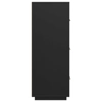 Thumbnail for Highboard Schwarz 67x40x108,5 cm Massivholz Kiefer
