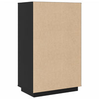 Thumbnail for Highboard Schwarz 67x40x108,5 cm Massivholz Kiefer