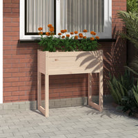 Thumbnail for Pflanzkübel 78x40x81 cm Massivholz Kiefer