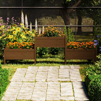 Thumbnail for Pflanzkübel Honigbraun 245,5x44x75 cm Massivholz Kiefer