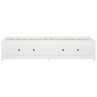 Thumbnail for Tagesbett Weiß 90x190 cm Massivholz Kiefer