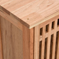 Thumbnail for Wand-Badschrank 42x23x60 cm Massivholz Nussbaum