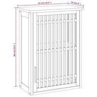 Thumbnail for Wand-Badschrank 42x23x60 cm Massivholz Nussbaum