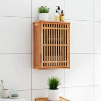Thumbnail for Wand-Badschrank 42x23x60 cm Massivholz Nussbaum