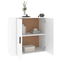 Thumbnail for Sideboard Weiß 80x33x70 cm Holzwerkstoff